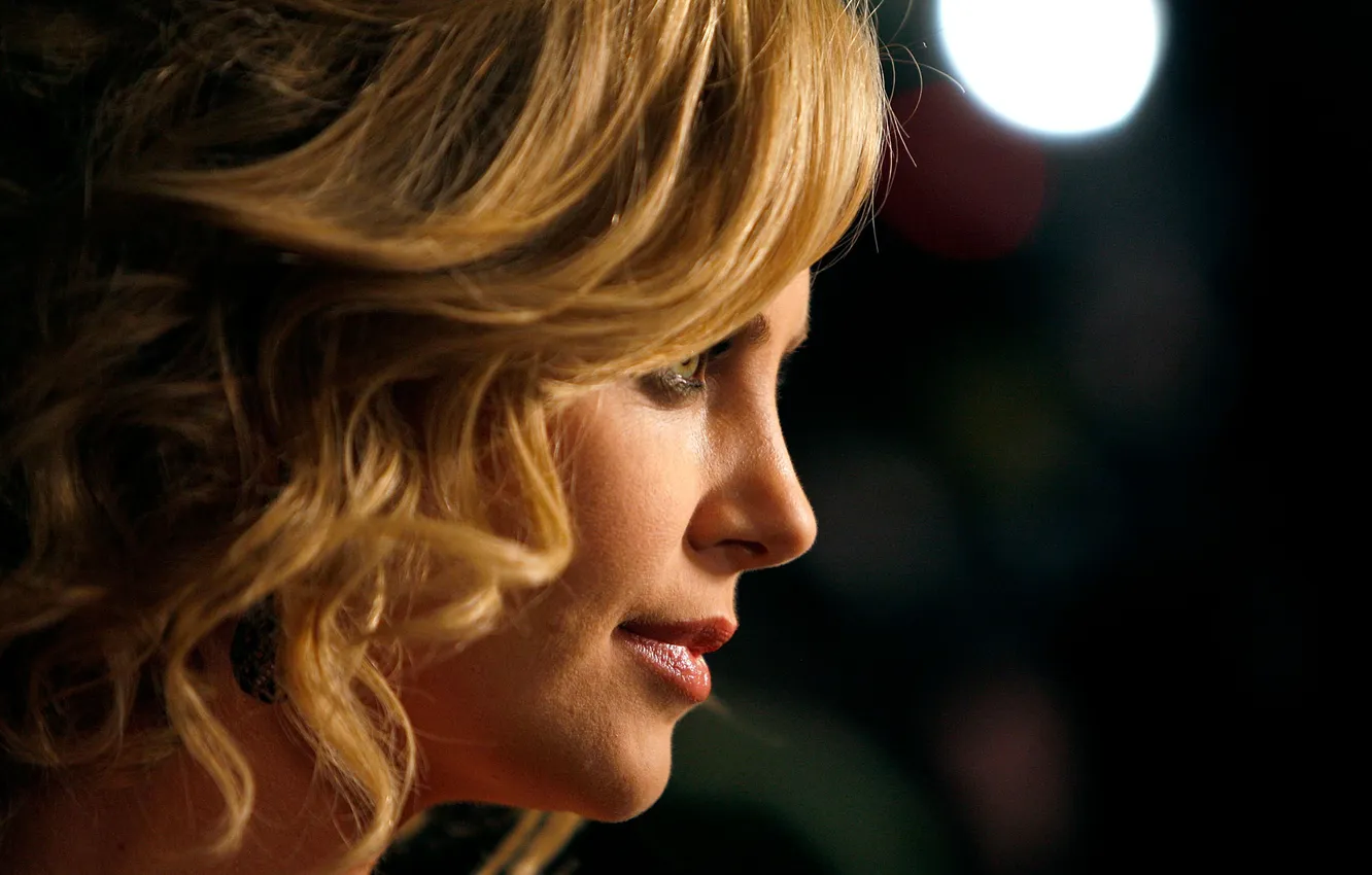 Photo wallpaper Charlize Theron, portrait, actress, profile, Charlize Theron