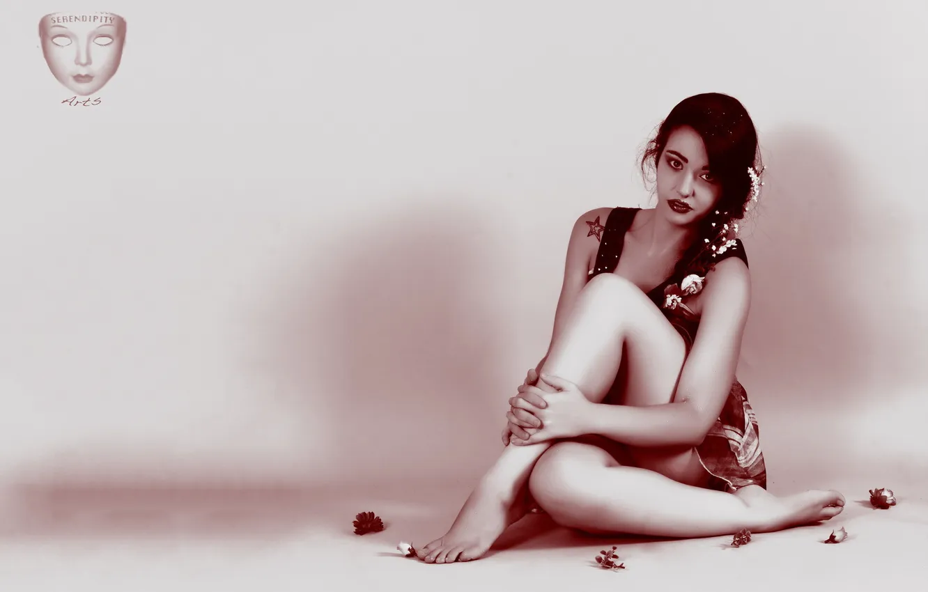 Photo wallpaper look, girl, style