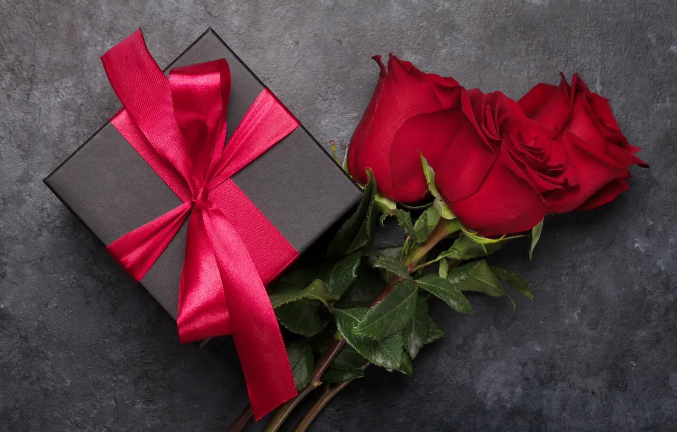 Photo wallpaper love, flowers, gift, romance, roses, love, Valentine's day, flowers