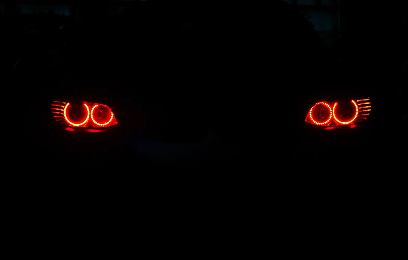 Photo wallpaper lights, bmw, BMW, angel eyes, e92, running lights