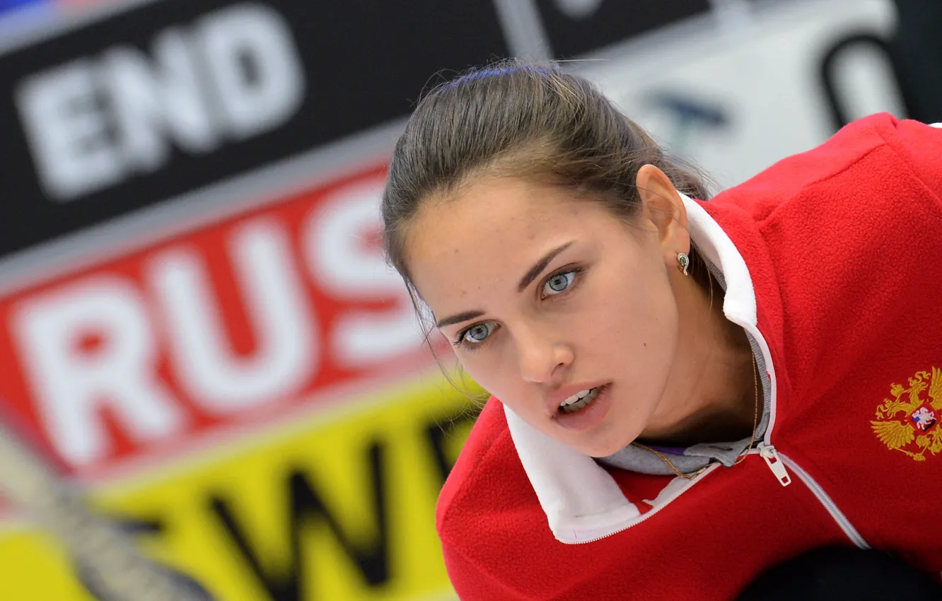 Photo wallpaper girl, sport, beauty, girl, beautiful, Curling, beautiful, championship
