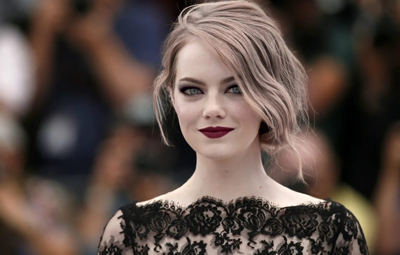 Photo wallpaper look, makeup, actress, Emma Stone, Emma Stone