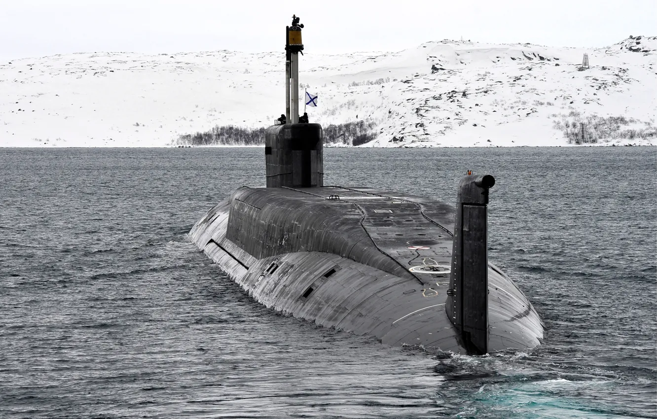 Photo wallpaper submarine, North, the project 955, Boreas, Vladimir Monomakh