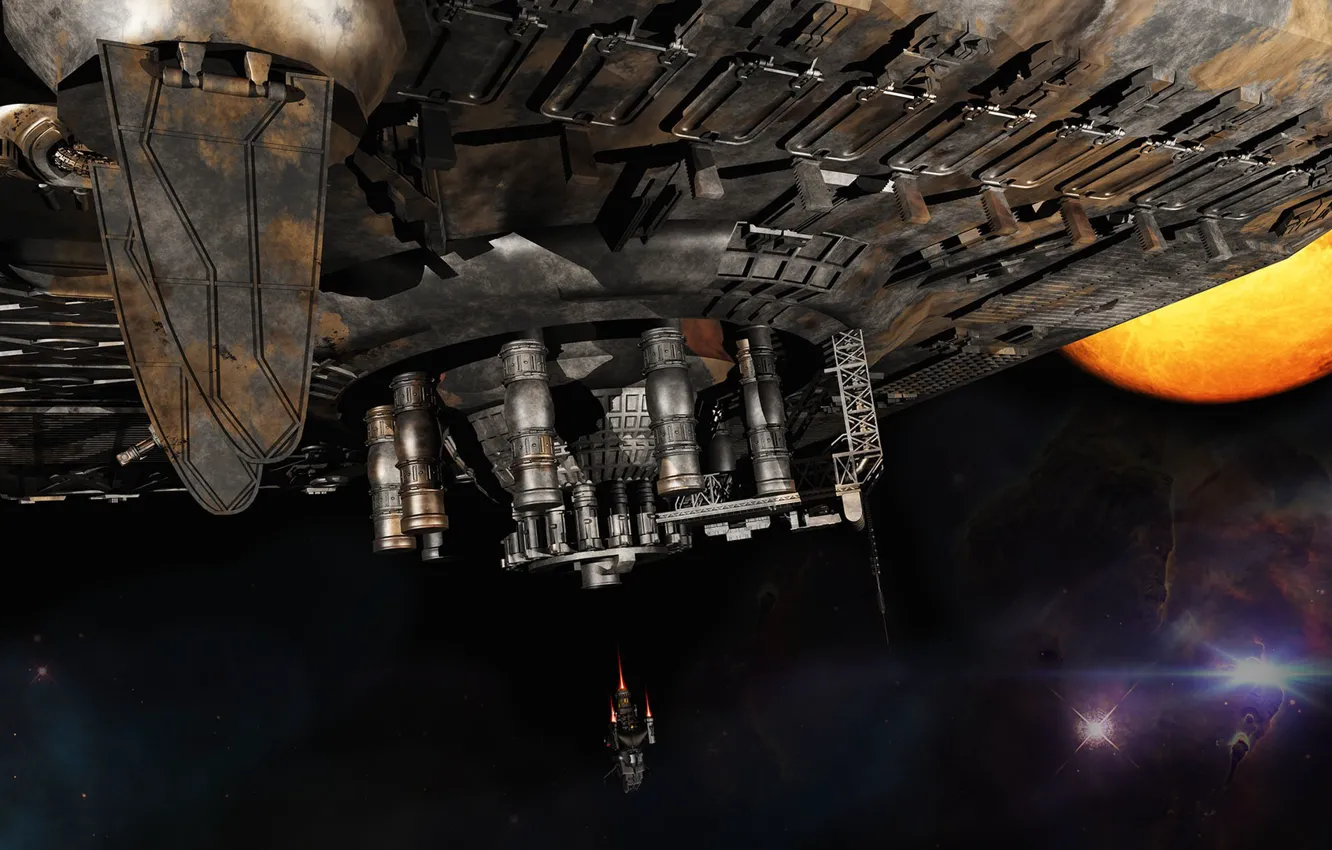 Photo wallpaper space, stars, planet, Indie, 2346