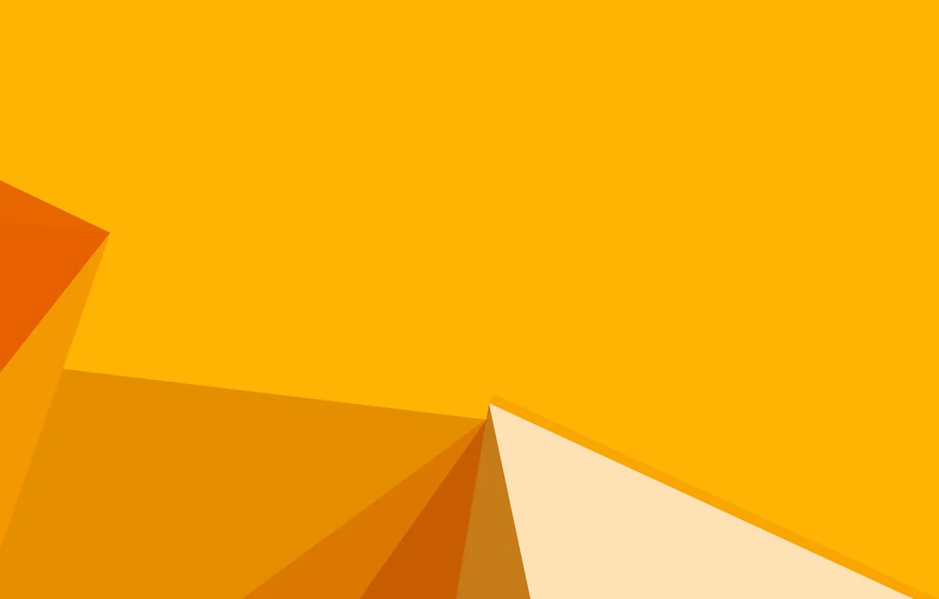 Photo wallpaper yellow, background, yellow, lines, orange, shapes, corners
