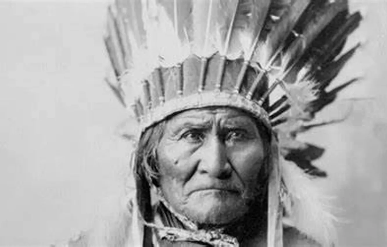 Photo wallpaper Apache, chief, native american, Geronimo