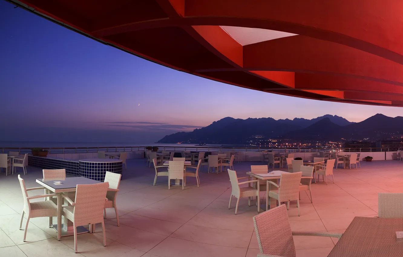 Photo wallpaper design, style, interior, restaurant, the hotel, terrace