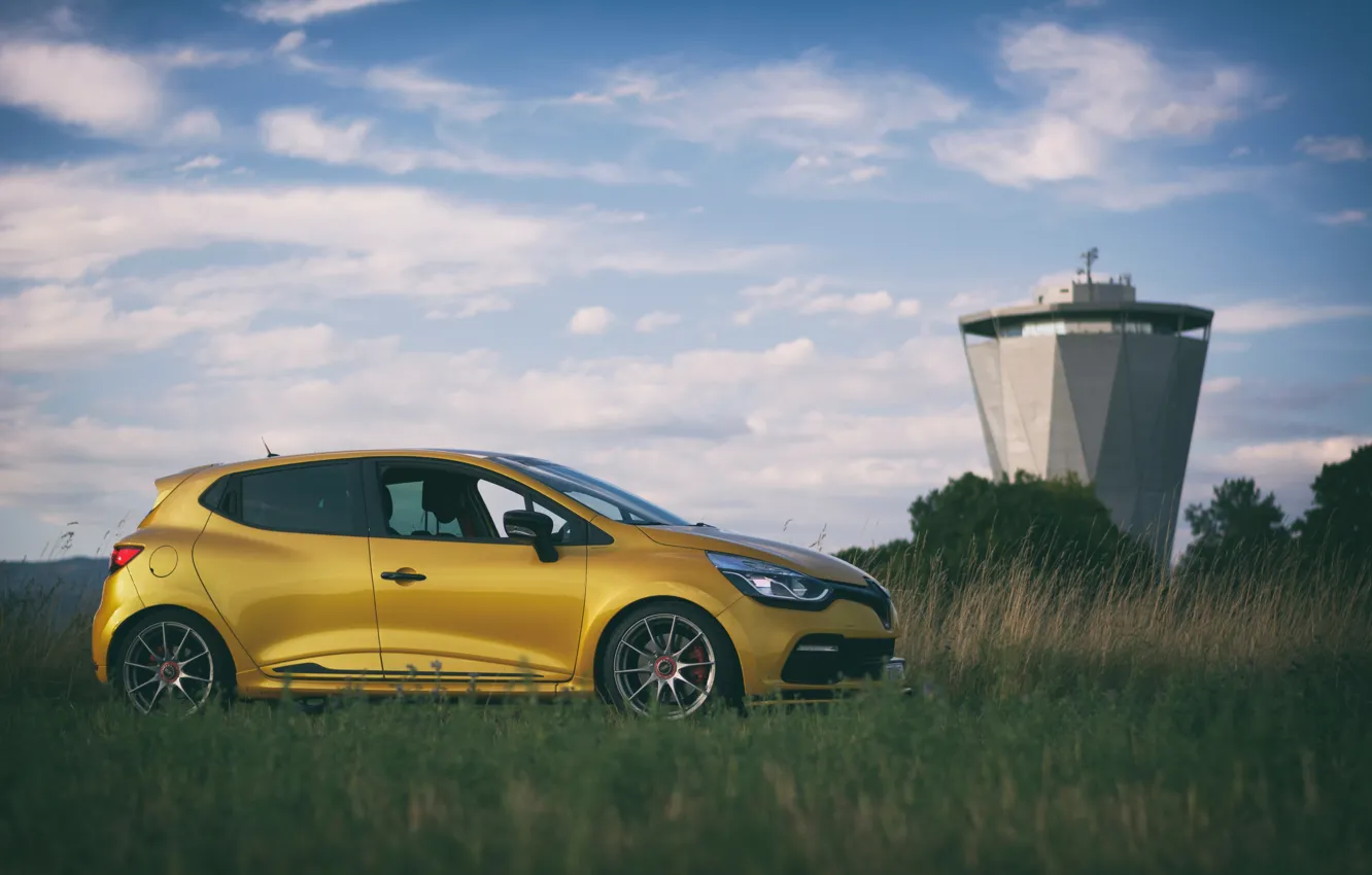 Photo wallpaper Renault Clio, OZ Formula HLT, Liquid Yellow