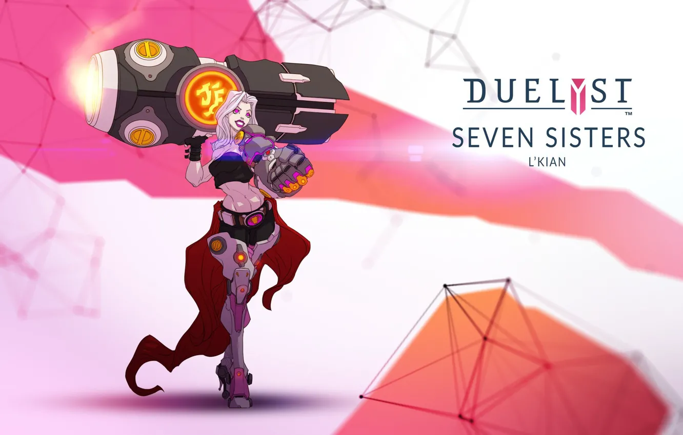 Photo wallpaper girl, fantasy, game, weapon, science fiction, sci-fi, digital art, artwork