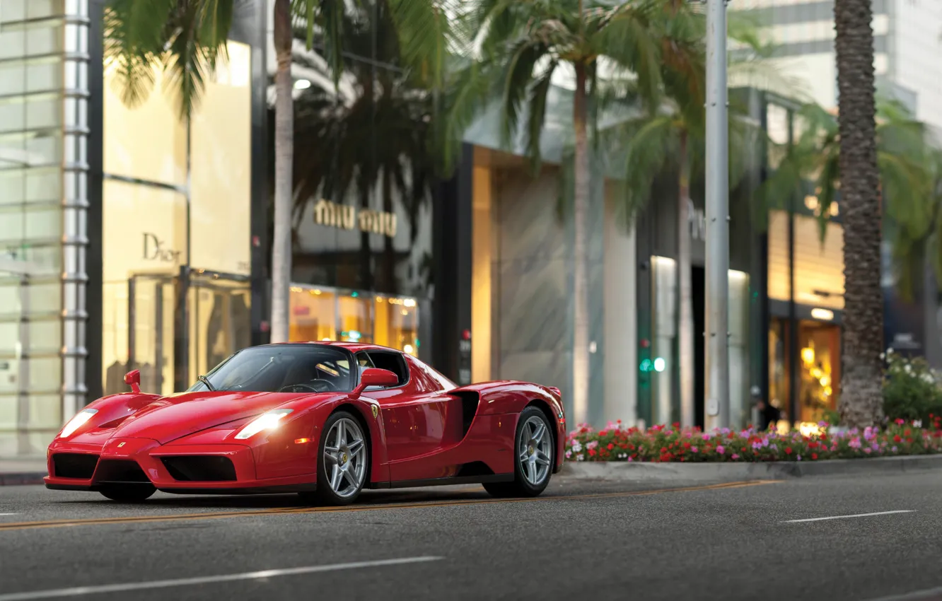 Photo wallpaper Ferrari, red, Ferrari Enzo, Enzo, legend