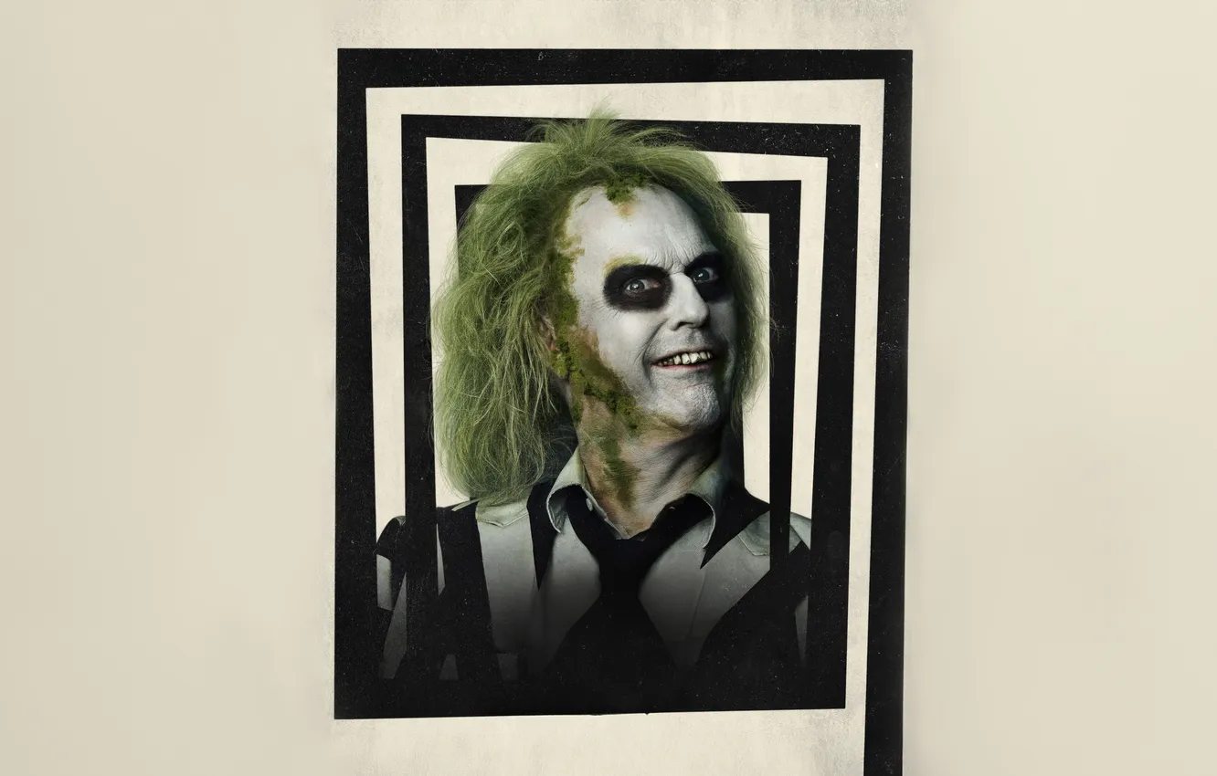 Photo wallpaper look, smile, portrait, poster, Beetlejuice, Michael Keaton, Michael Keaton, Beetlejuice Beetlejuice