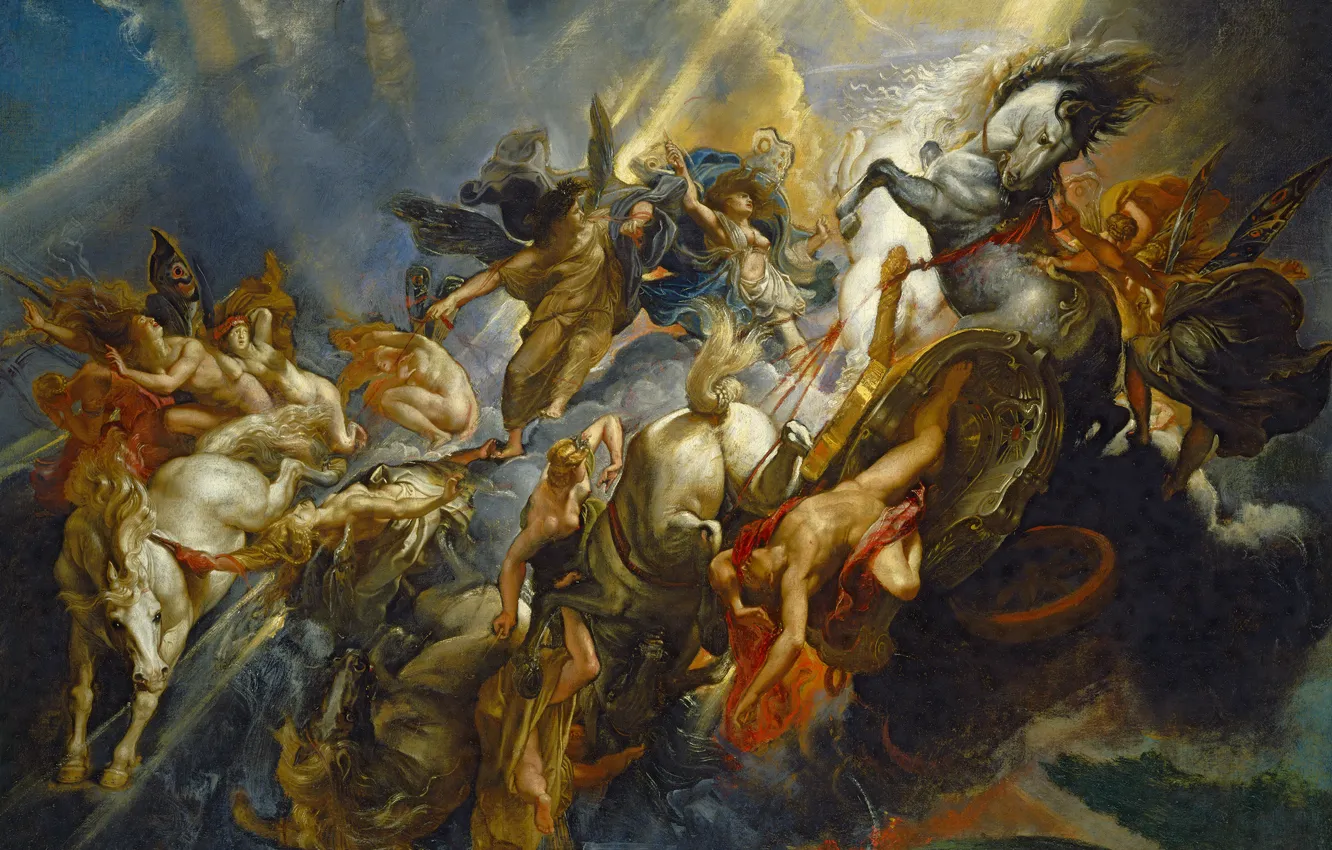 Photo wallpaper picture, Peter Paul Rubens, mythology, The Fall Of Phaeton, Pieter Paul Rubens