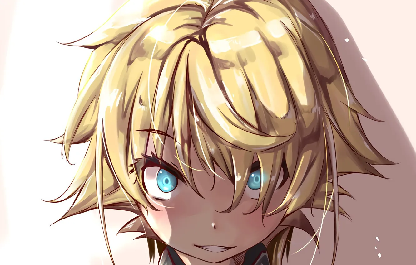 Photo wallpaper kawaii, girl, soldier, military, war, anime, blonde, asian