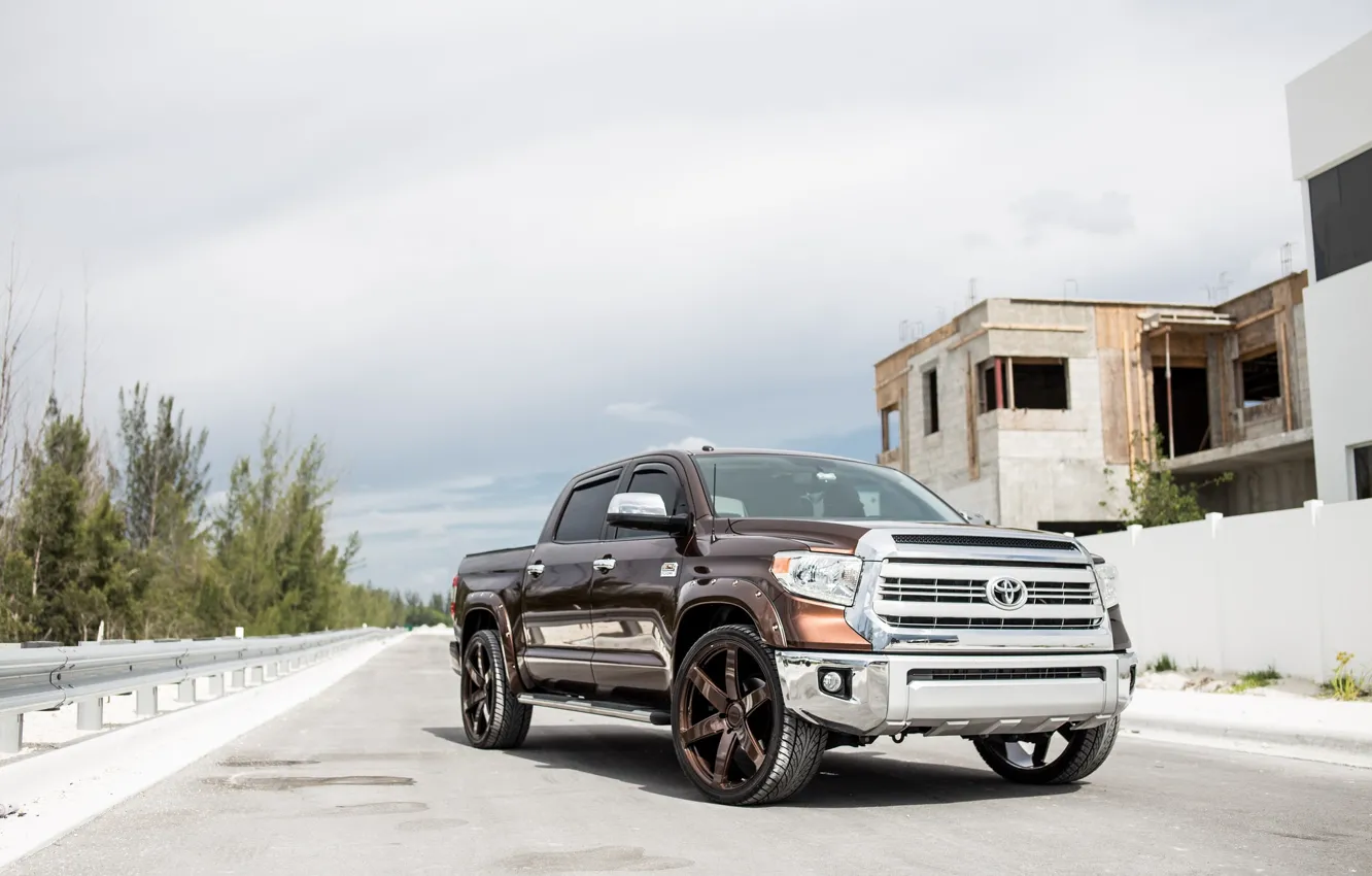 Photo wallpaper Japan, Toyota, Pickup, Tundra, Bronze