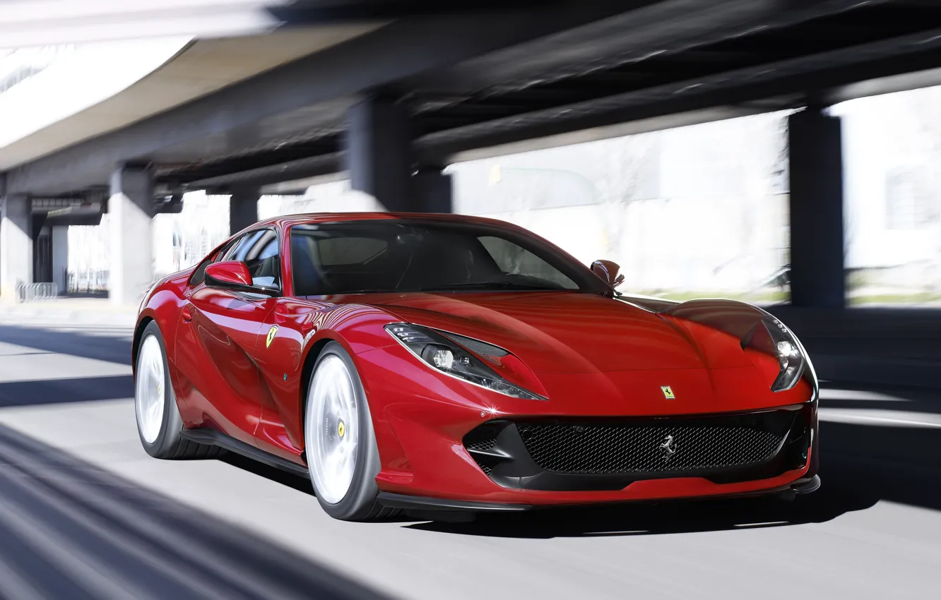 Photo wallpaper speed, Ferrari, 2018, Superfast, 812