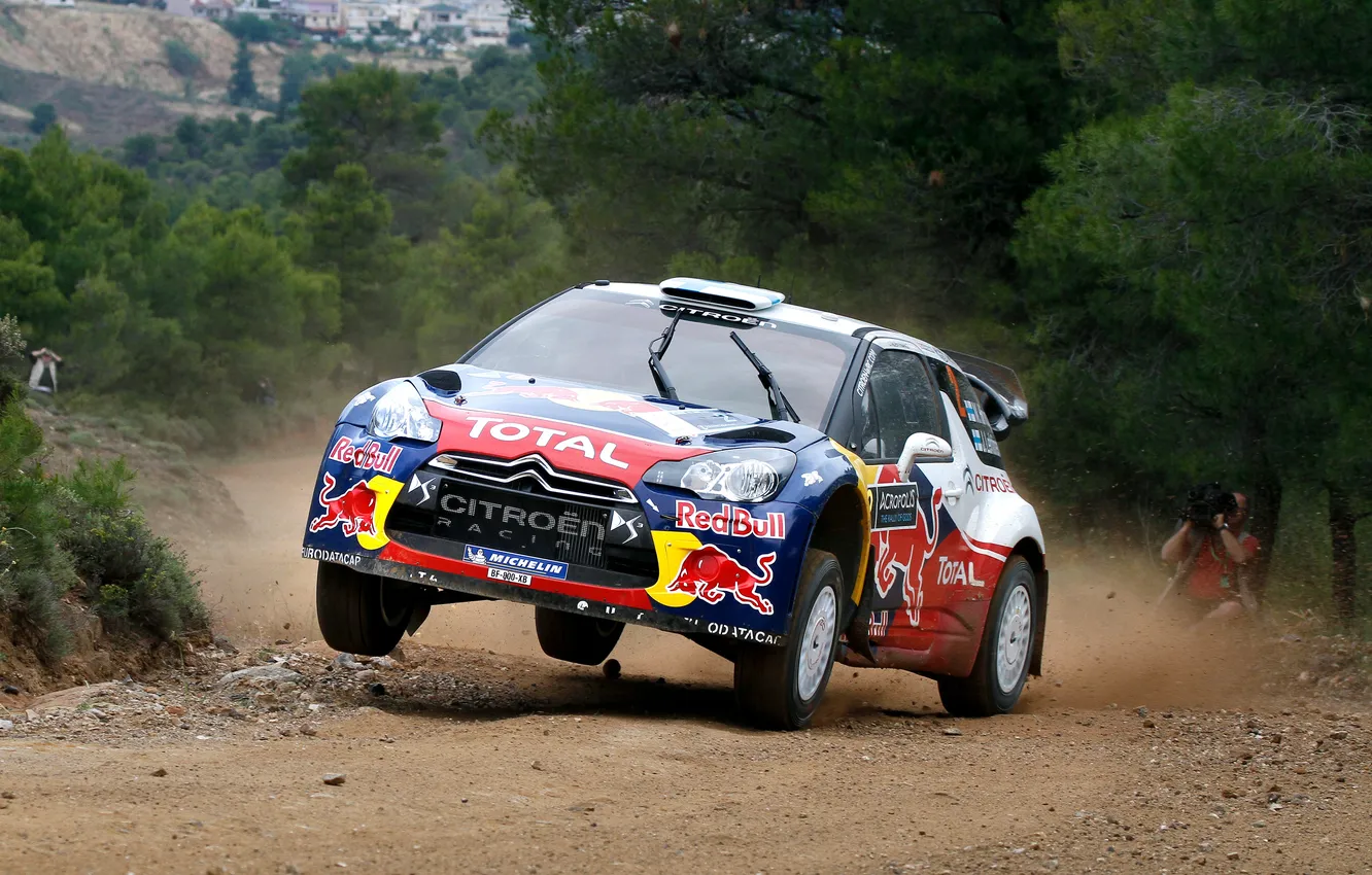 Photo wallpaper machine, auto, sport, lights, Greece, turn, Citroen, Citroen