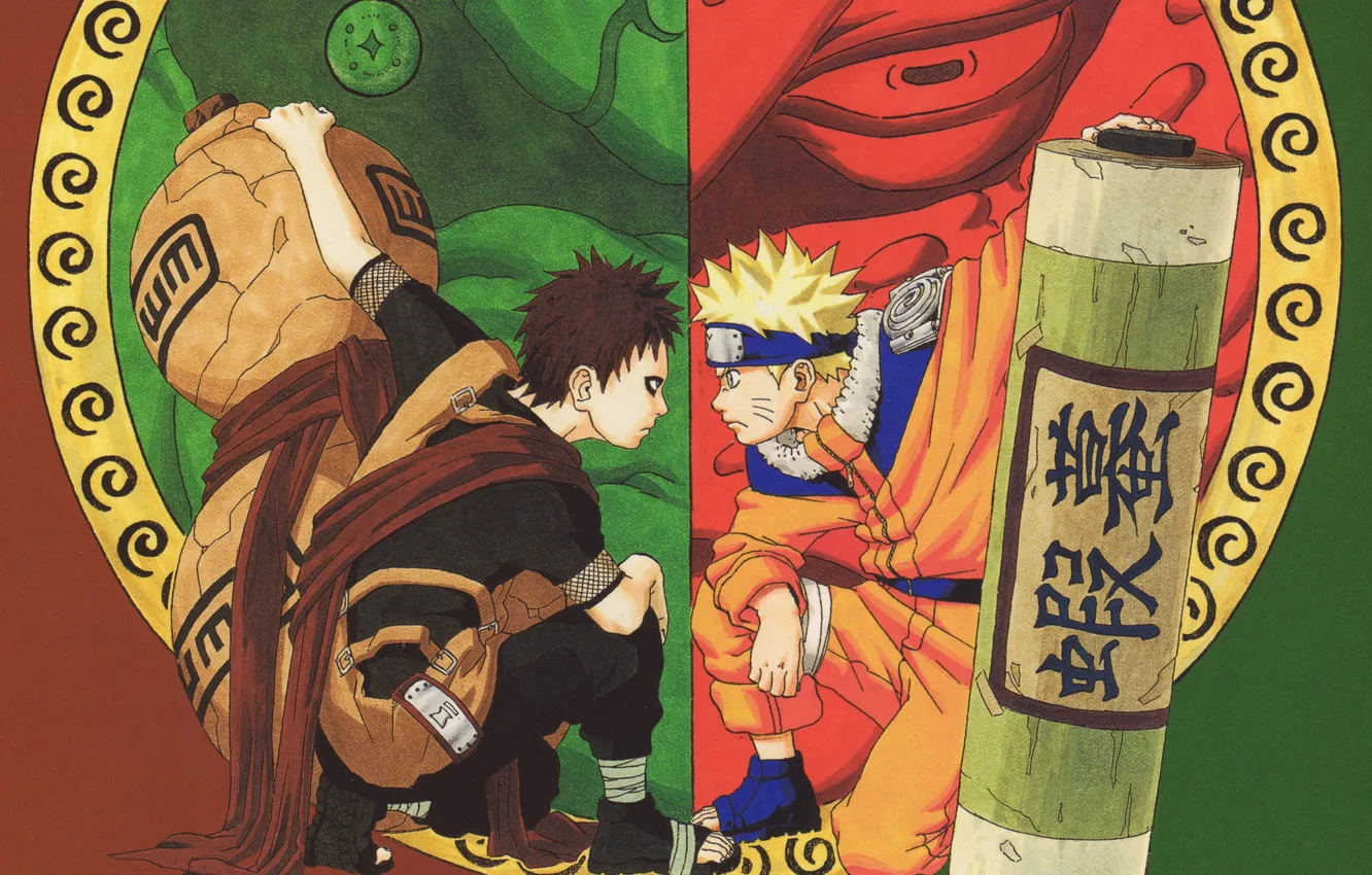Photo wallpaper Naruto, Naruto, Gaara, Uzumaki Naruto