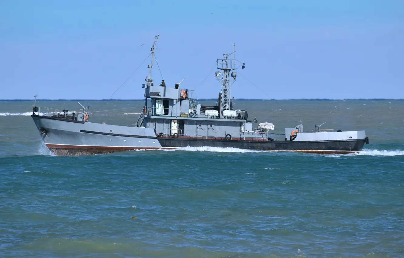 Photo wallpaper Navy, auxiliary fleet, fire boat