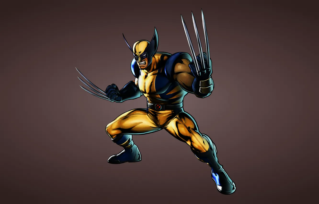 Photo wallpaper Wolverine, x-men, Wolverine, X-Men, comic, Marvel Comics, toothy, dark background
