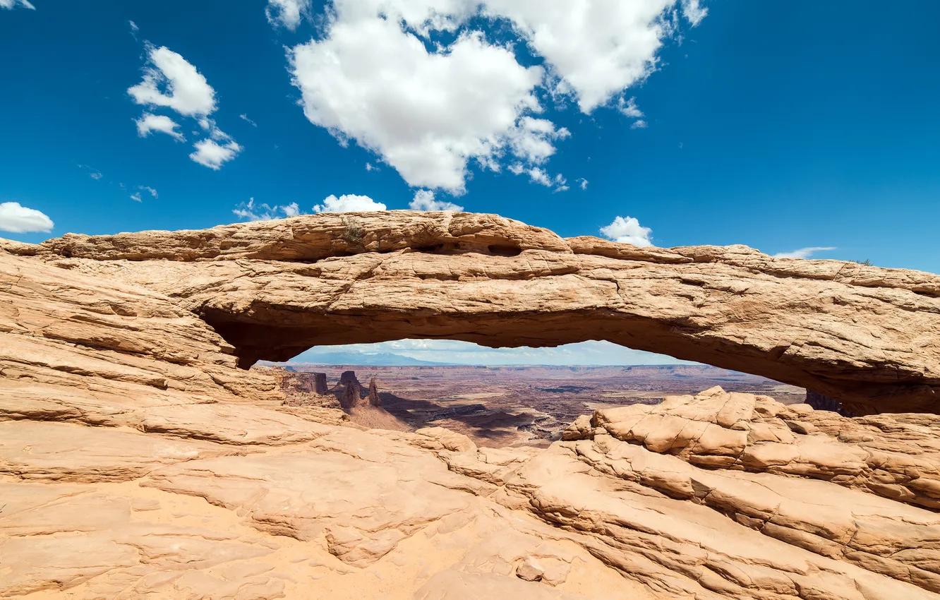 Photo wallpaper nature, rocks, canyon, arch, USA, Utah, Canyonlands National Park