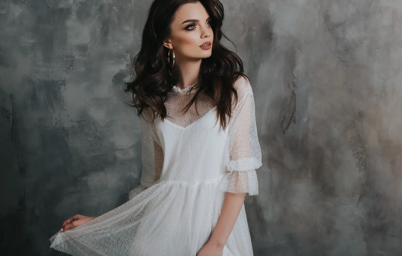 Photo wallpaper girl, pose, background