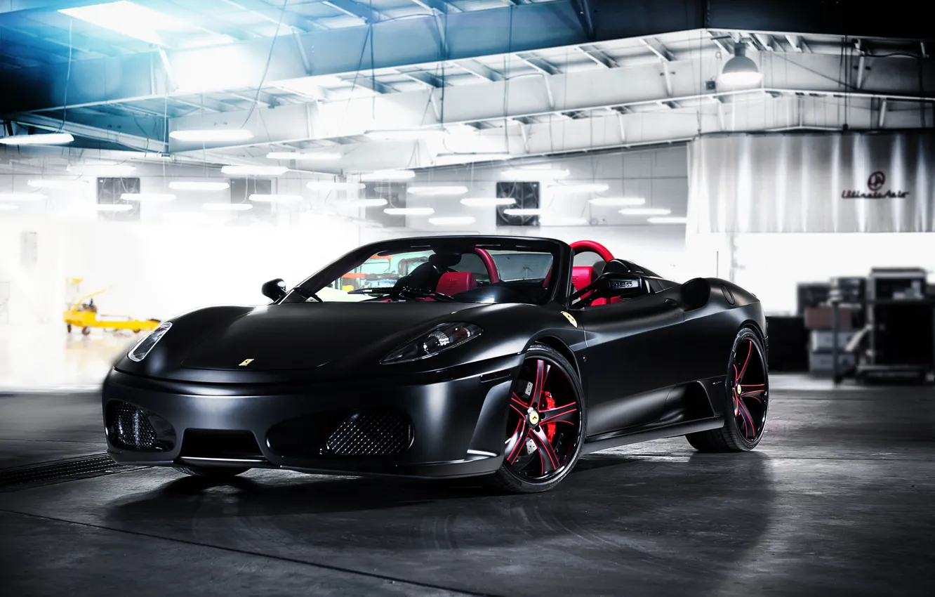 Photo wallpaper tuning, garage, supercar, Ferrari, rechange, ferrari f430 Spider