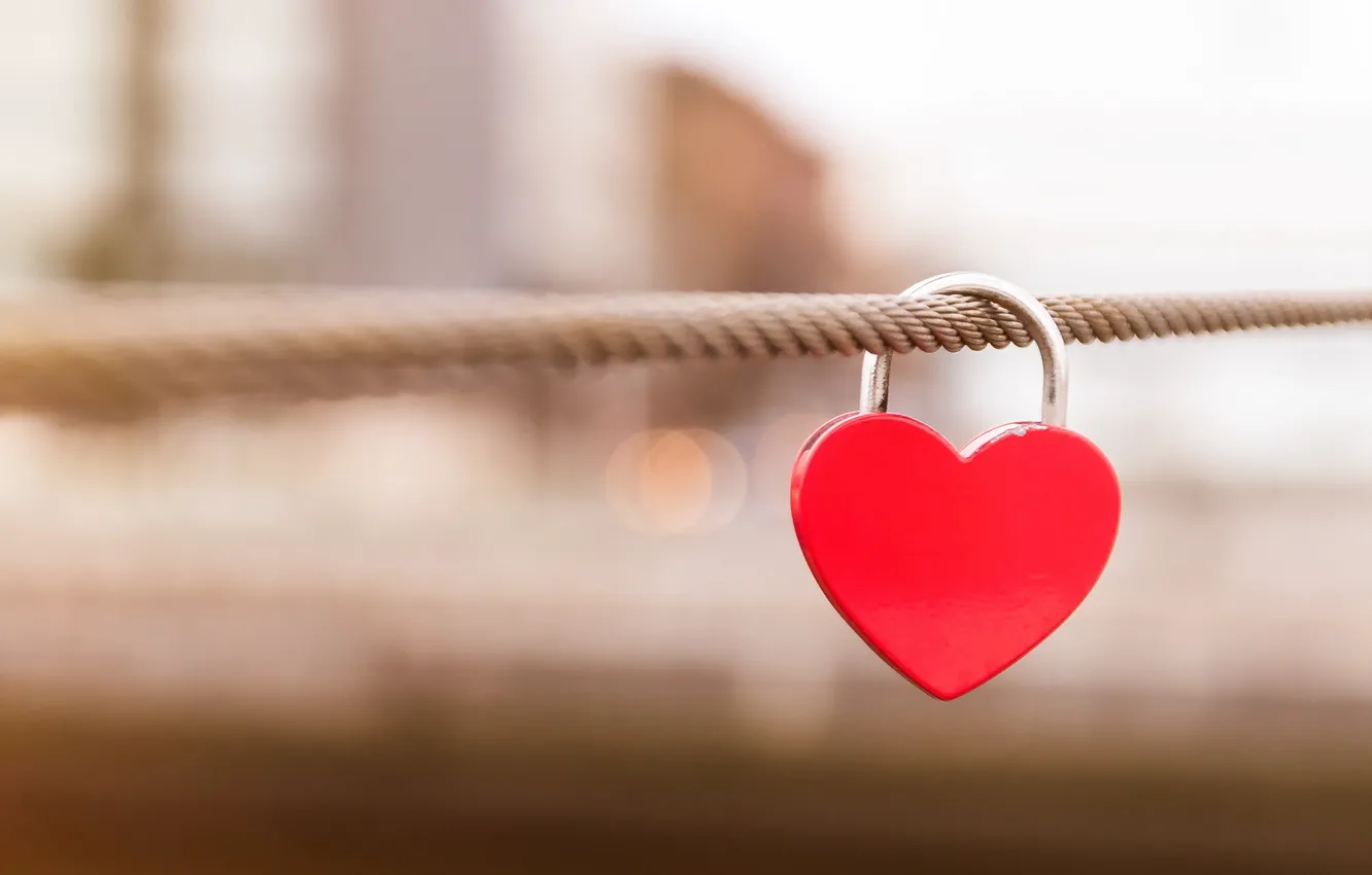 Photo wallpaper macro, castle, heart