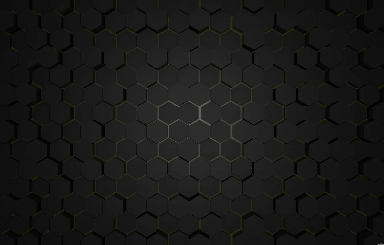Photo wallpaper dark, dark, hexagons, abstraction, hexagons, geometric shapes, abstencia, geometric shapes