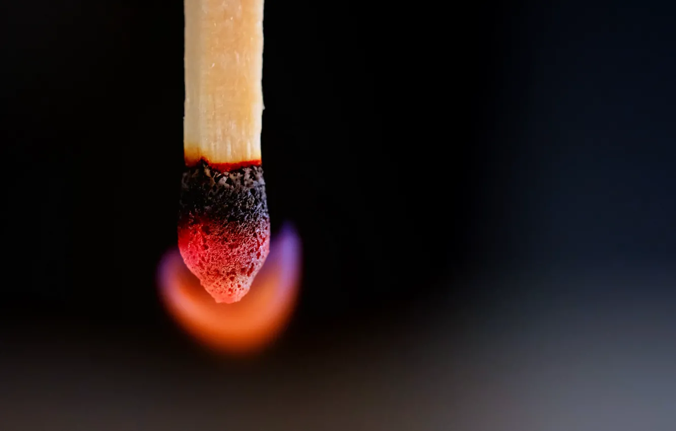 Photo wallpaper macro, lights, matches