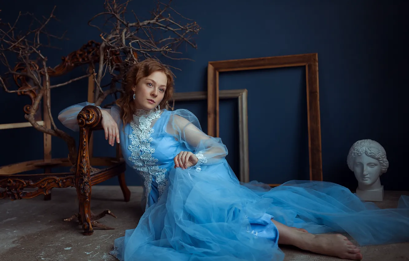 Photo wallpaper pose, look, girl, Denis Kotov, dress