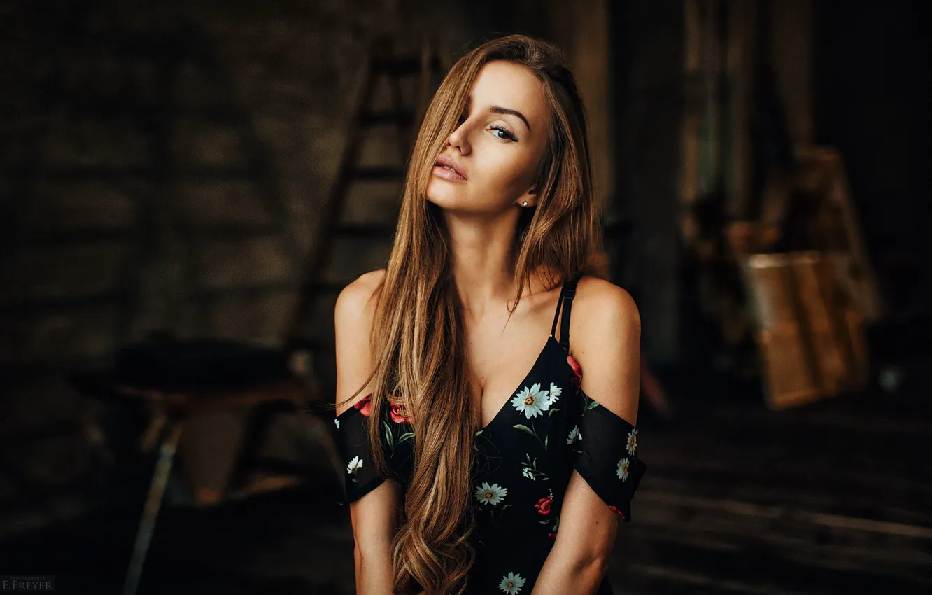 Photo wallpaper look, girl, Valya, Valia, Evgeny Freyer, fotograf