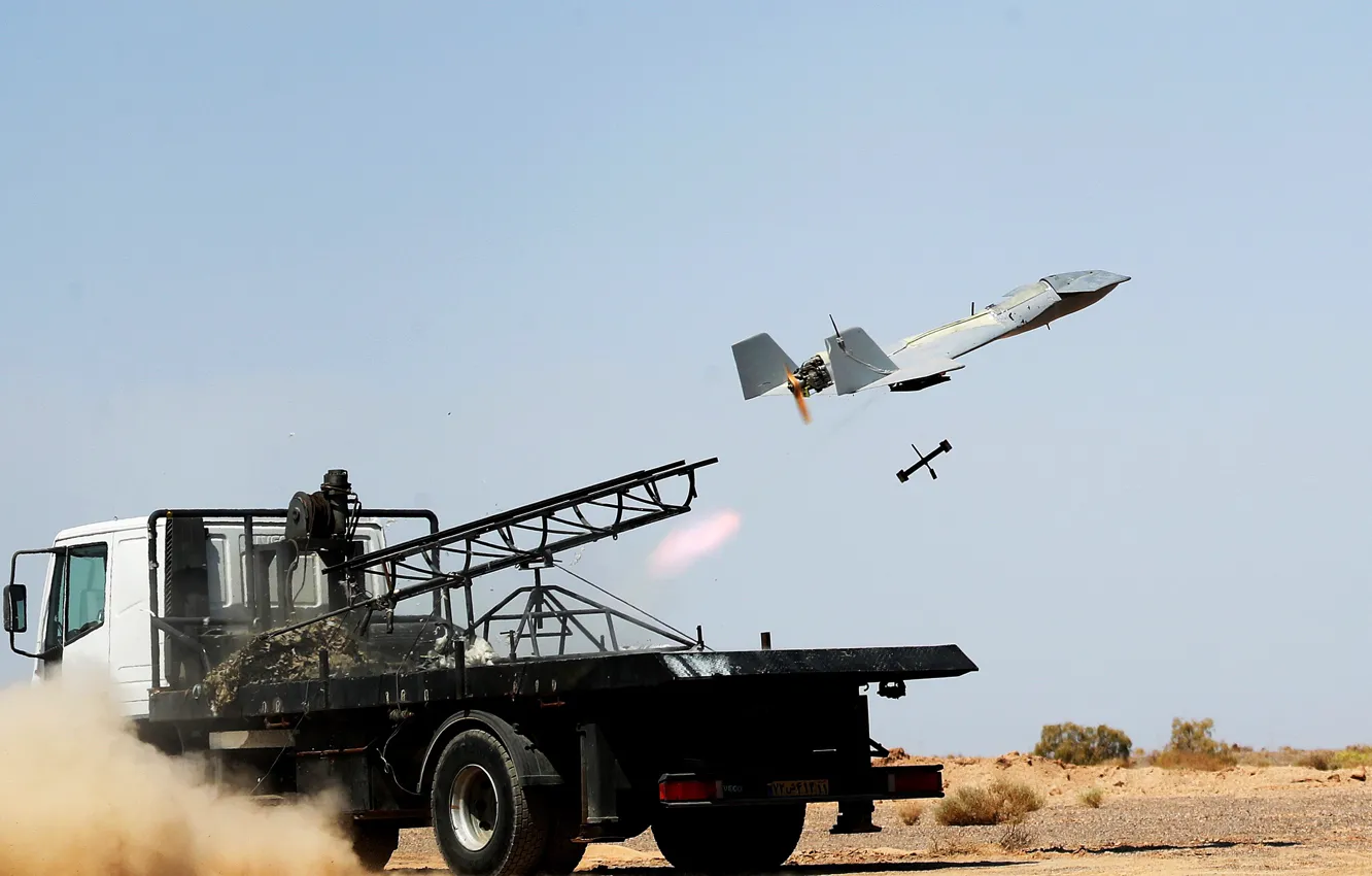Photo wallpaper Iran, UAV, Loitering Amunition, Anti Radiation Missile, Omid
