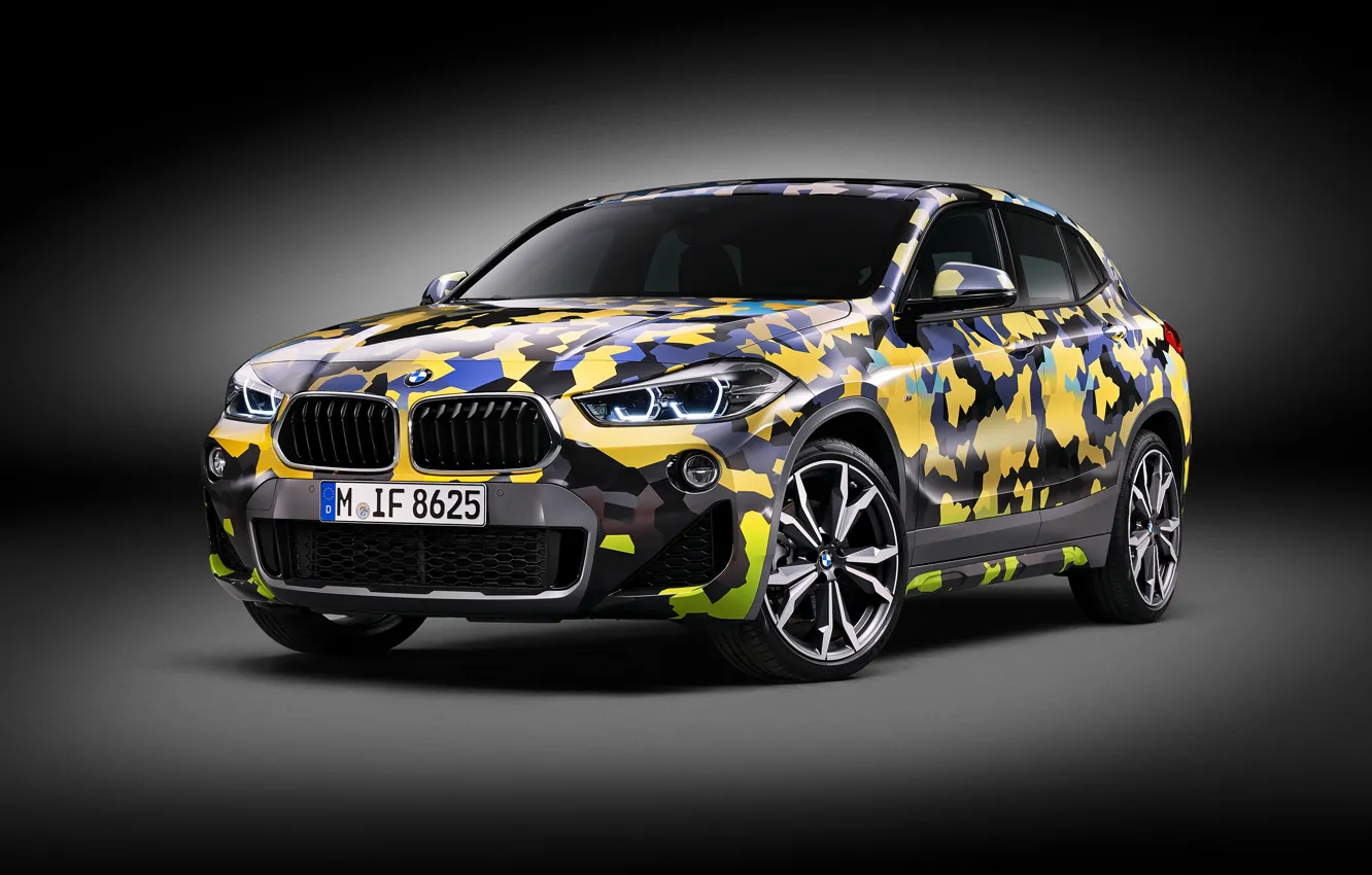Photo wallpaper BMW, 2018, BMW X2, 2018 BMW X2 Digital Camo Concept
