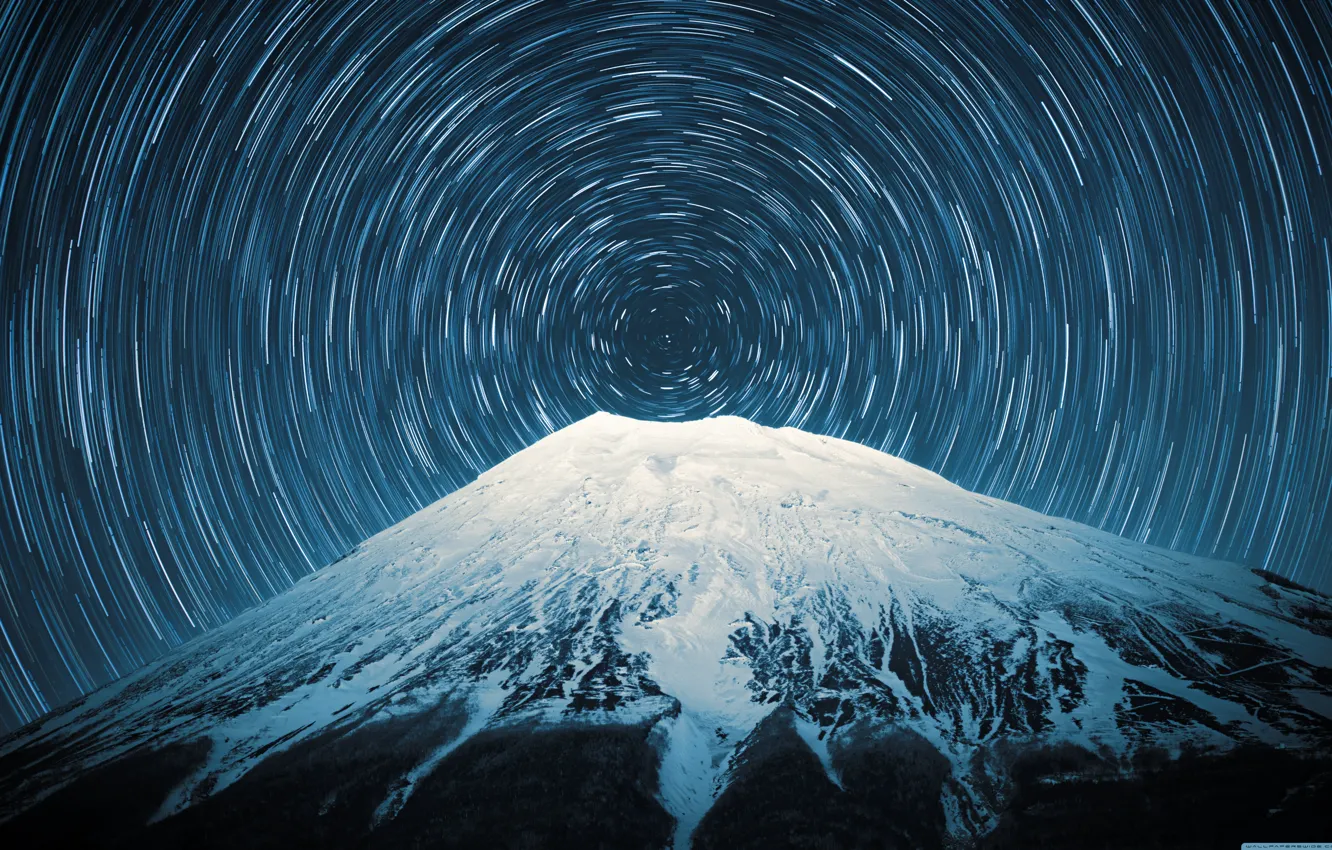 Photo wallpaper stars, mountains, tops, Verton