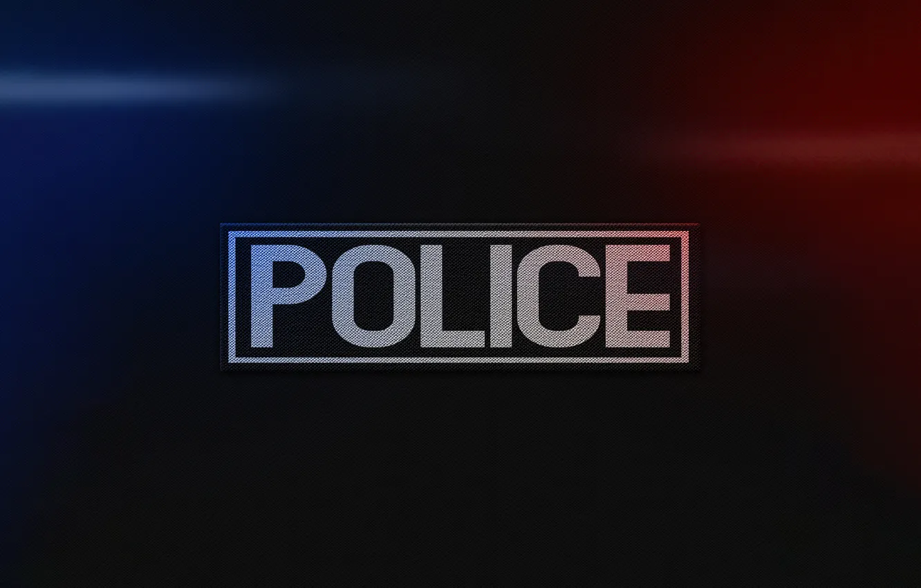 Photo wallpaper Police, The inscription, Logo, Police, Chevron, Service