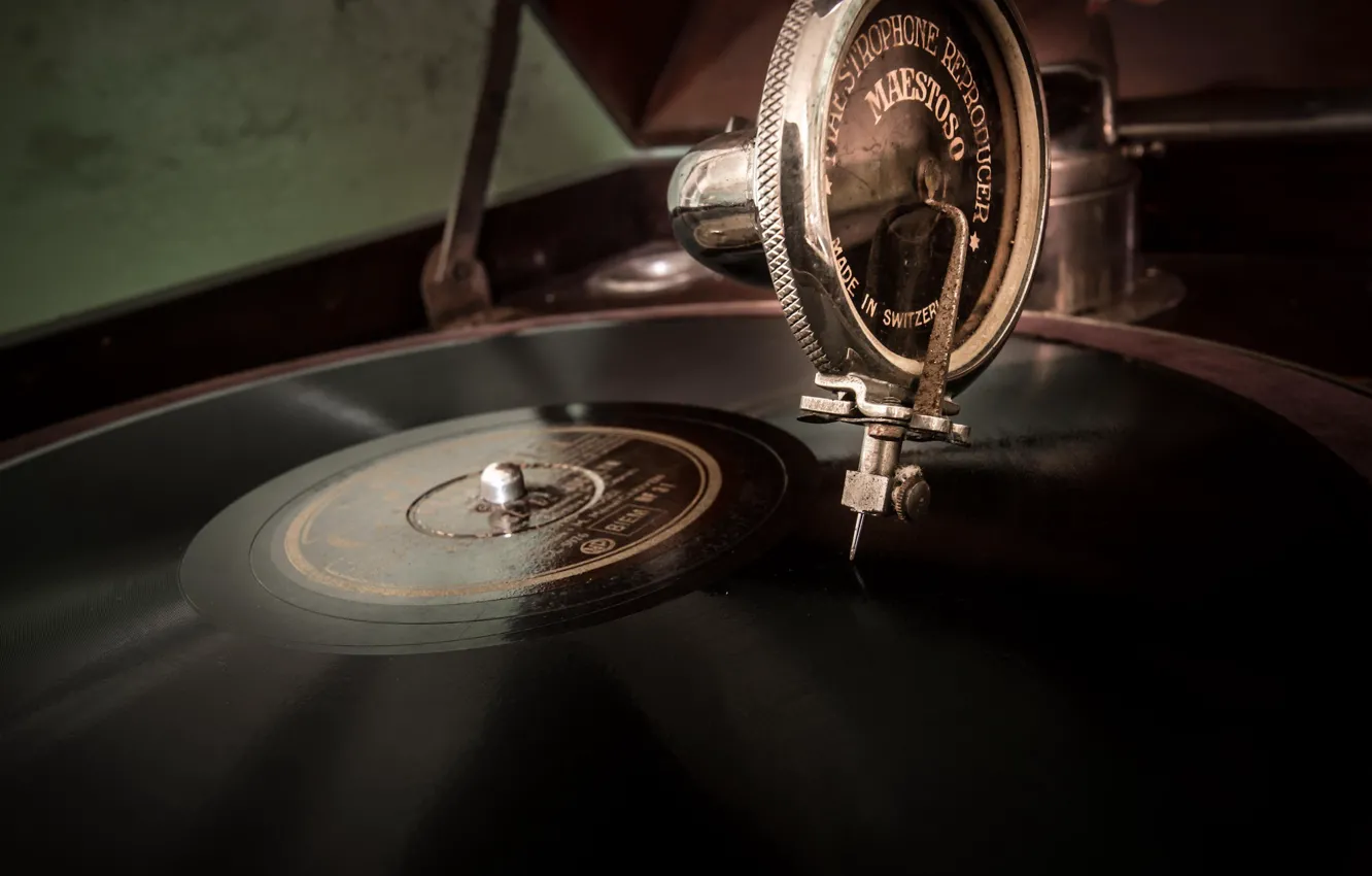 Photo wallpaper music, vinyl, record player