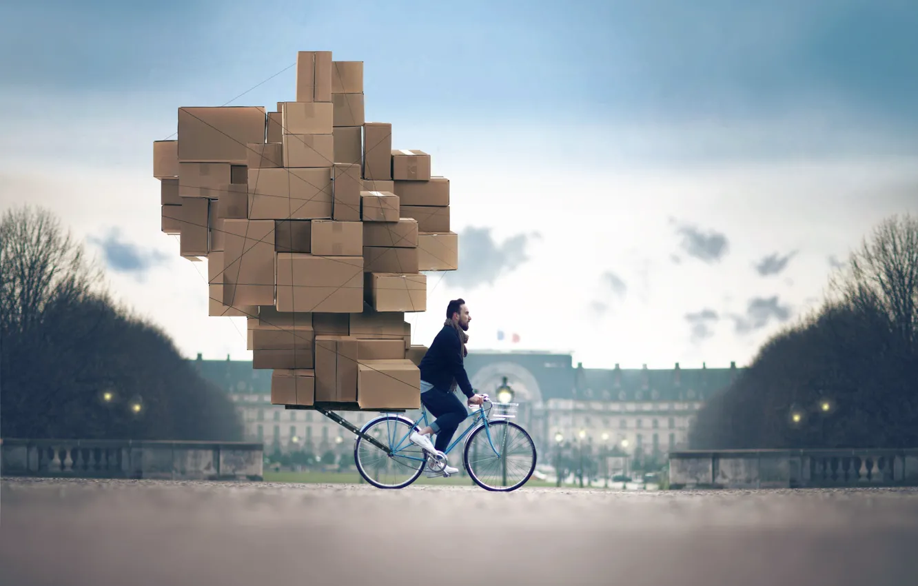 Photo wallpaper bike, male, box, Vincent Bourilhon