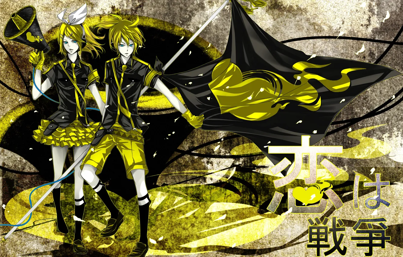 Photo wallpaper girl, art, guy, Vocaloid, Vocaloid