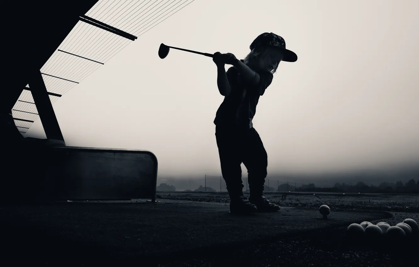 Photo wallpaper sport, girl, Golf