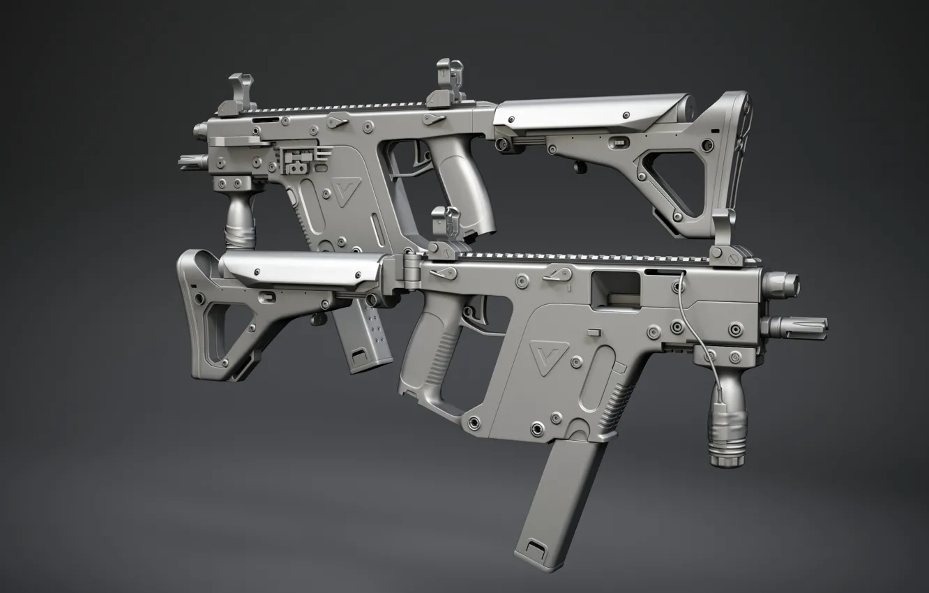 Photo wallpaper gun, design, kriss vector