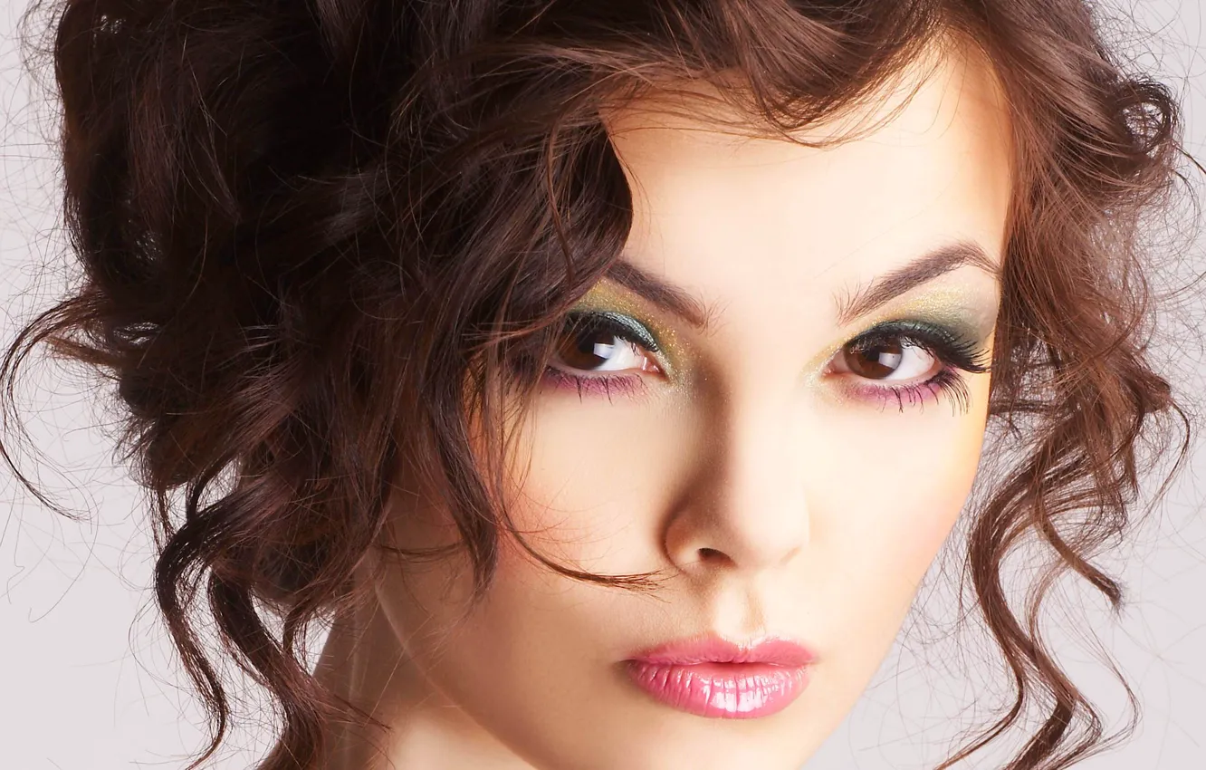 Photo wallpaper look, face, hair, lipstick, lips