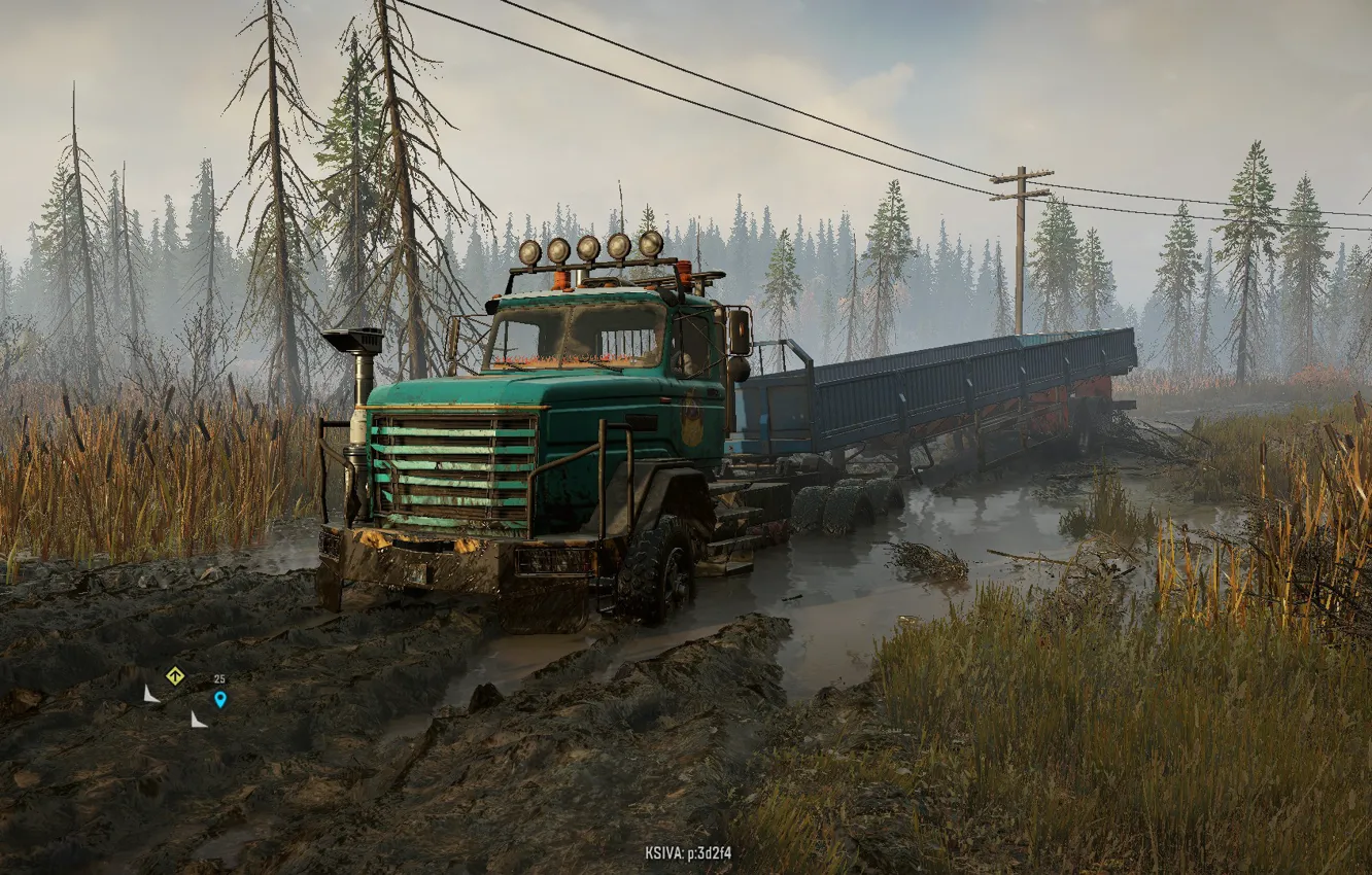 Photo wallpaper car, dirt, SnowRunner, Tillex