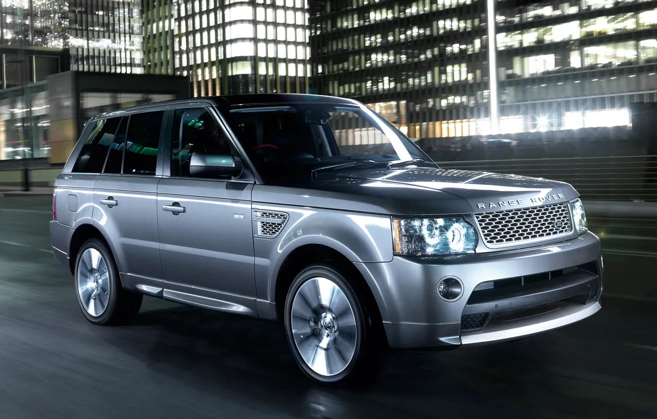 Photo wallpaper road, car, machine, city, the city, movement, sport, the evening