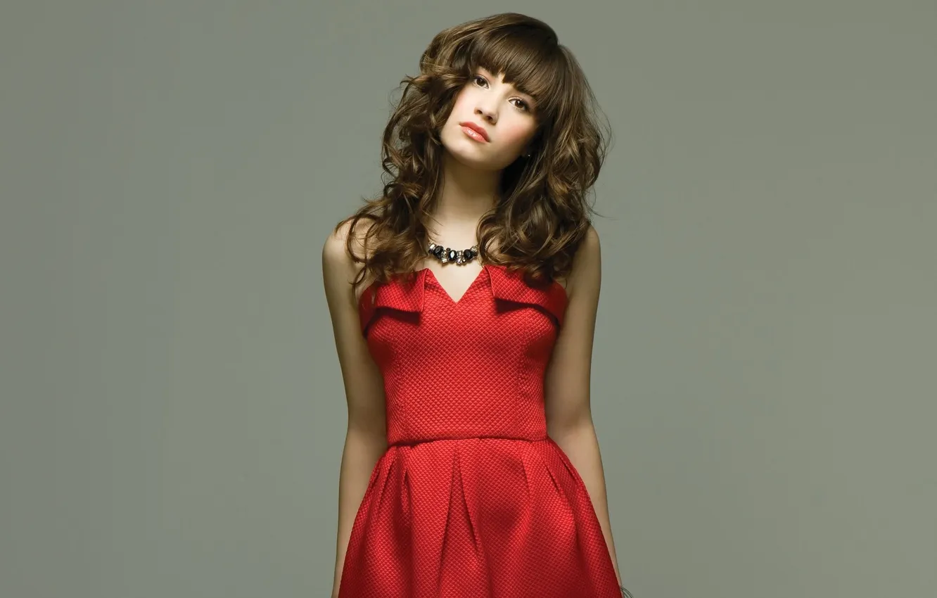 Photo wallpaper actress, beauty, singer, red dress, It's A Party The Whole Family Can Enjoy "Demi" Lovato, …