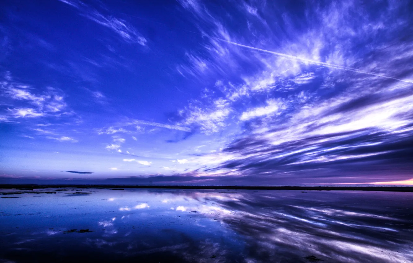 Photo wallpaper Landscapce, Dram, Blue Azure