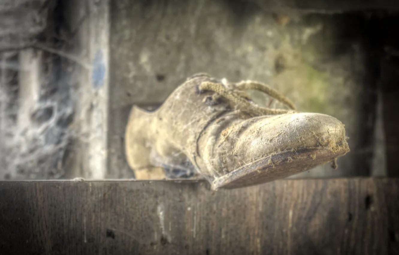 Photo wallpaper macro, background, shoes