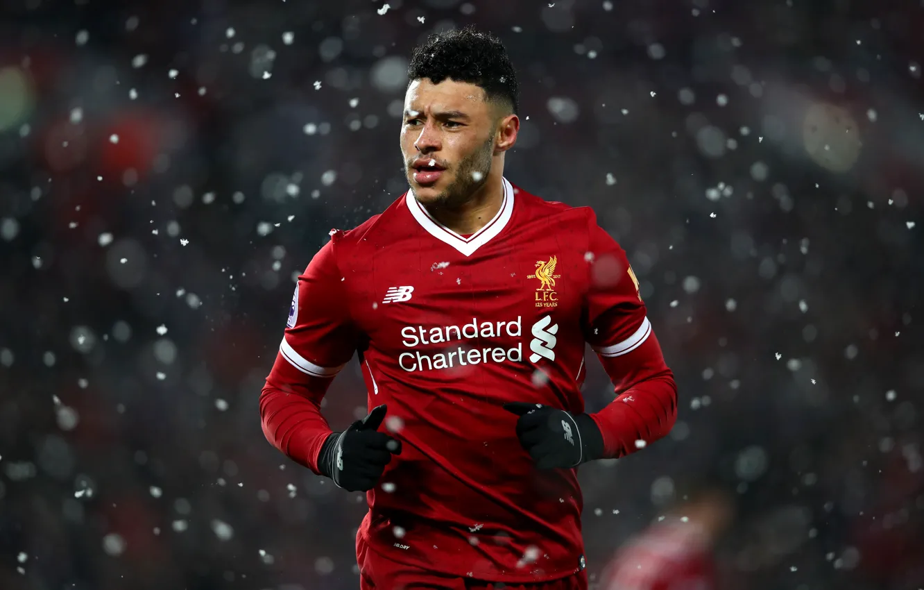 Photo wallpaper Premier League, Liverpool, Anfield, YNWA, Alex, Alex Oxlade-Chamberlain, New Balance, Chamberlain