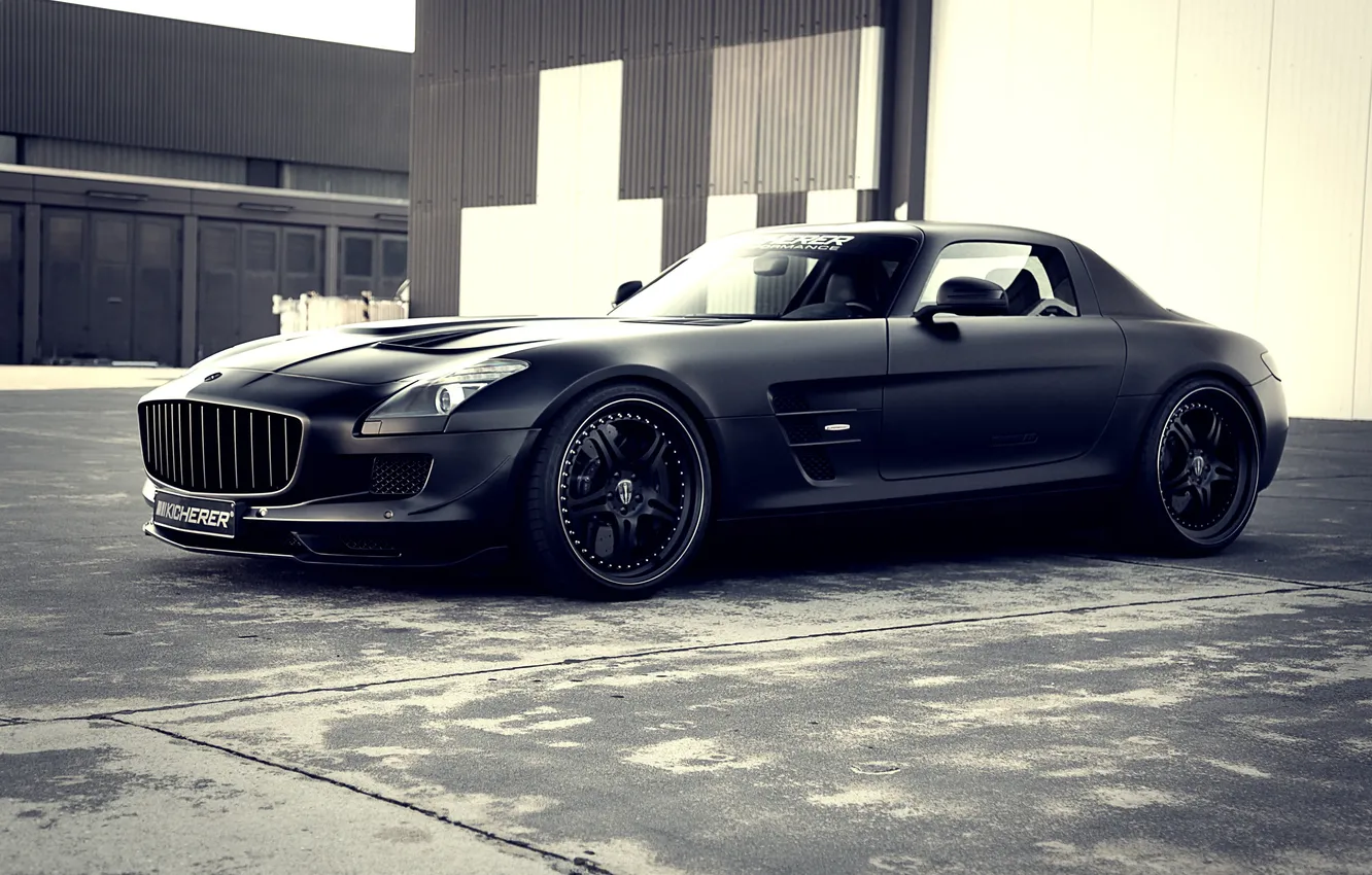 Photo wallpaper car, mercedes, mercedes benz, benz, sls, amg