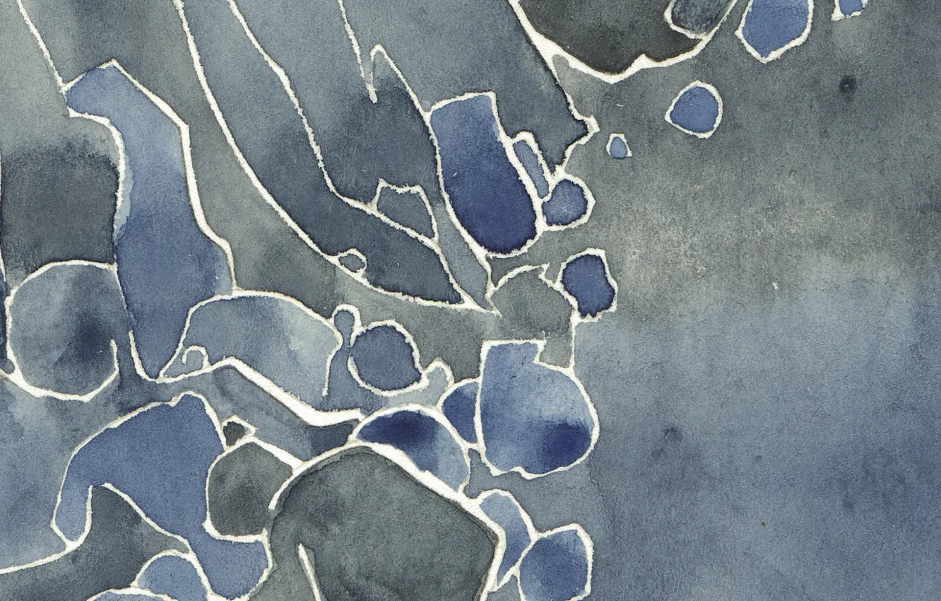 Photo wallpaper line, abstraction, grey, watercolor, grey-blue