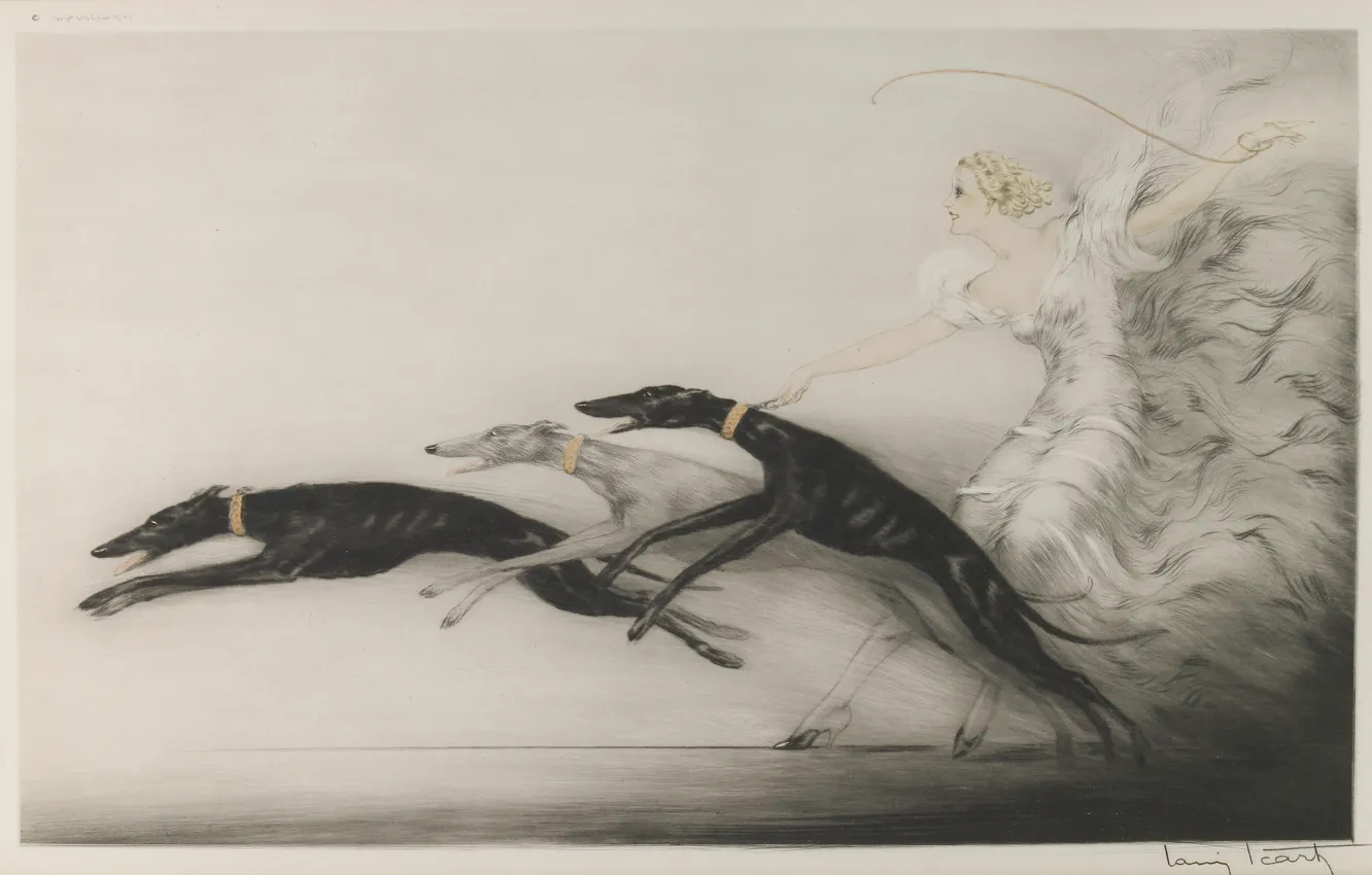 Photo wallpaper 1933, Louis Icart, Speed II